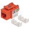 Intellinet Network Solutions Cat5E Orange Keystone Jack Utp 210577 - alternate 1